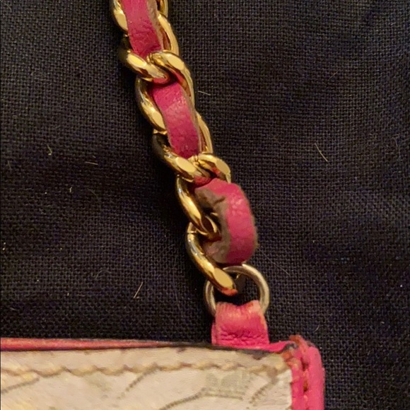 HP 🎉 Chanel tan & pink cowhide & leather bag - Picture 5 of 13